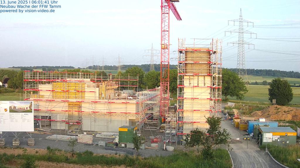 Neubau Feuerwehrgerätehaus Tamm - Bauupdate 20.06.2025