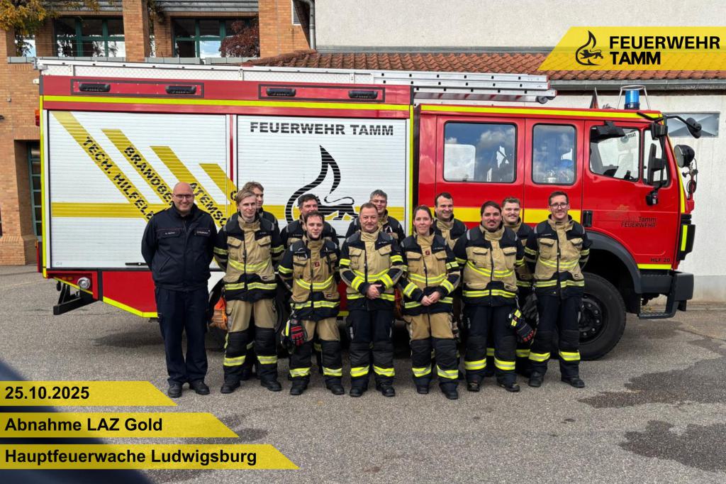 LAZ-Gold Abnahme erfolgreich absolviert